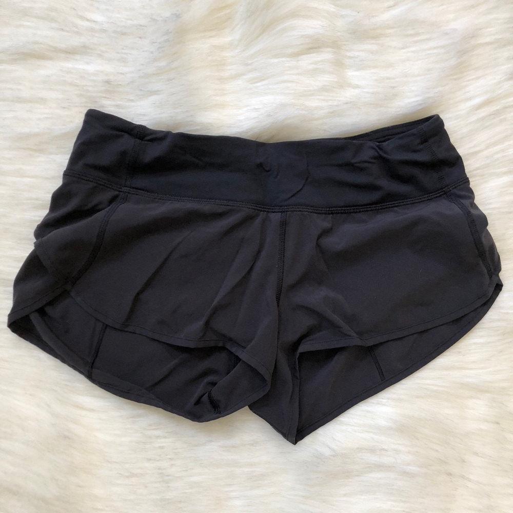 Lululemon speed shorts sz 6 Black